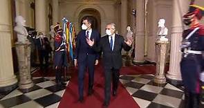 El presidente Alberto Fernández recibió a su par de España, Pedro Sánchez