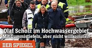 Hochwasser: Olaf Scholz bei Besuch in Sachsen-Anhalt bepöbelt | DER SPIEGEL