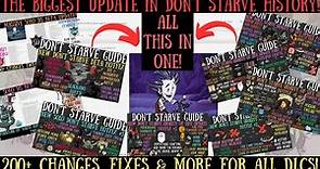 BIGGEST Don't Starve Update In HISTORY Out Now! MAJOR Changes, Buffs & More - Don't Starve Guide
