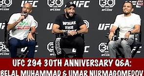 Full UFC 294 Q&A: Umar Nurmagomedov & Belal Muhammad