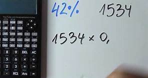 Cómo calcular el 42 por ciento de un número o cantidad