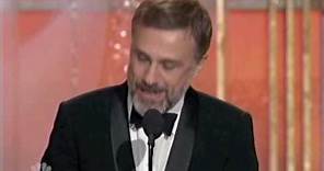 Christoph Waltz Golden Globe acceptance speech