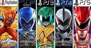 Power Rangers PlayStation Evolution PS1 - PS5 #gamehistory#evolutiongame #Power_Rangers