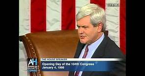 Speaker of the House - Newt Gingrich - 1/4/1995