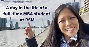 A day in the life of a Full-time MBA student at Rotterdam School of Management.