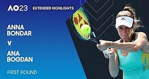Anna Bondar v Ana Bogdan Extended Highlights | Australian Open 2023 First Round