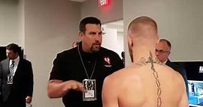 UFC 202 Big John McCarthy Talks to Conor McGregor before Diaz Rematch