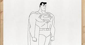 Como dibujar a SUPERMAN paso a paso, fácil y rápido