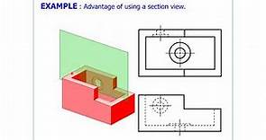 Engineering Drawing lectures | Section View Understanding | Part 1