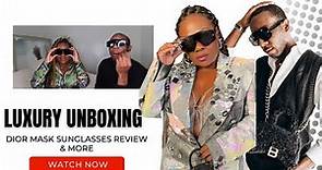 DIOR UNBOXING | Dior Black Mask Sunglasses review | Dolce&Gabbana DG6177 Sunglasses review