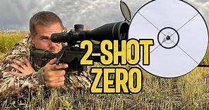 Zero Any Rifle in 2 Shots (Plus 6 common mistakes)