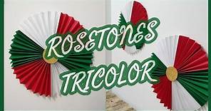 🇲🇽Decoración FIESTAS PATRIAS:Rosetones Tricolor/ Ideas para el 15 de Septiembre