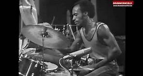 Eric "Kamau" Gravatt: DRUM SOLO with WEATHER REPORT - 1972 - #drummerworld #erickamaugravatt