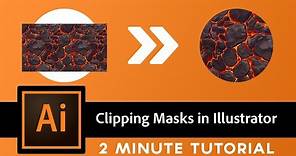 How to do Clipping Mask in Illustrator - 2 MINUTE Tutorial