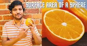 Surface Area of a Sphere explained in easy way | no need to memorise