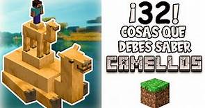 Minecraft TODO Sobre los CAMELLOS / COMO domesticarlos, criarlos, ETC / CURIOSIDADES MINECRAFT