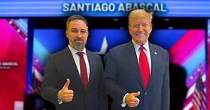 Donald Trump greets Santiago Abascal at CPAC (Washington)