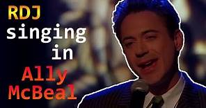 Robert Downey Jr. singing in "Ally McBeal" as Larry Paul (All Scenes)
