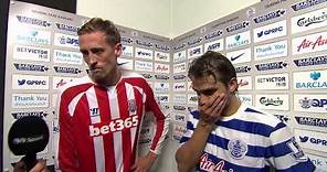 NIKO KRANJCAR AND PETER CROUCH POST-MATCH INTERVIEW I QPR 2, STOKE CITY 2
