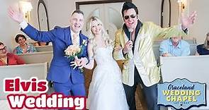 Andrew & Erin's Elvis Wedding in Las Vegas | Graceland Chapel