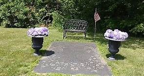 Charles Bronson's Grave in Brownsville Cemetery, West Windsor, Vermont