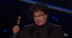 Bong Joon Ho Accepts the Oscar for Directing