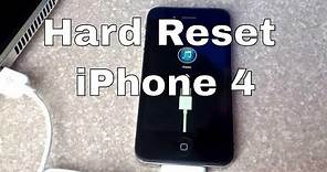 Hard reset iphone 4