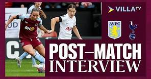 POST MATCH | Lucy Staniforth reflects upon defeat to Tottenham Hotspur