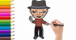 Como Dibujar a Freddy Krueger / How to Draw Freddy Krueger