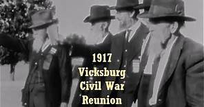 1917 Vicksburg Civil War Veterans Reunion, Mississippi: Enhanced Video