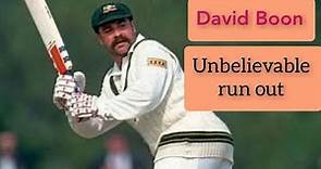 David Boon unbelievable run out vs India