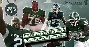 LIVE Michigan State Football Linebacker Darius Snow | Official Visit Update | This is Sparta MSU #82