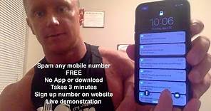 Brutally SPAM someone’s phone or email for free. No download required, completely free.