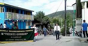 Desfile 16 de septiembre 2018. Esc. Telesecundaria Vicente Guerrero, San Jerónimo Xayacatlan.
