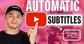 How to Add Subtitles to a YouTube Video - NEW YOUTUBE UPDATE & Automatic Subtitles (2022)