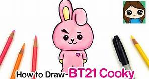 How to Draw BT21 Cooky | BTS Jungkook Persona