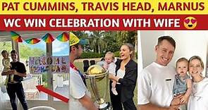 Pat Cummins reached Australia | Australia team reached home | travis head wife | pat cummins wife