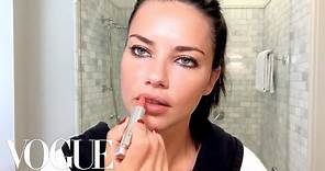 Adriana Lima Gets Ready for a Night Out | Beauty Secrets | Vogue