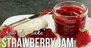 How to Make Strawberry Jam!! Homemade Small Batch Preserves Recipe
