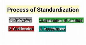 What is Standard Language | Process of Standard Language | Four Stages of Language Standardization