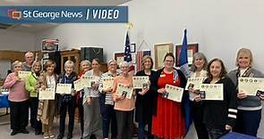 Daughters of the American Revolution in St. George awards patriotic medals