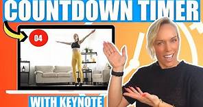 How To Create A Countdown Timer For Fitness Videos | QUICK & EASY