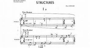 Pierre Boulez - Structures I (Audio + Score)