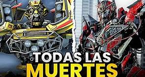 Todas Las MUERTES de Autobots en la Saga de TRANSFORMERS de Michael Bay