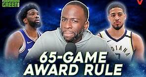 Draymond Green says Joel Embiid proves 65-game NBA awards rule isn't working | Draymond Green Show