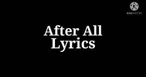 After All-Christine Ebersole (Lyrics)