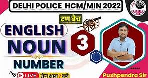 English for Delhi Police Head Constable | Noun | Number | Lecture 3| Parmar SSC