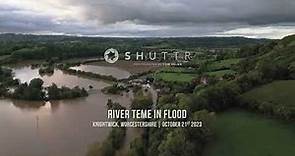 River Teme in flood - Knightwick, Worcestershire | Saturday 21st October 2023