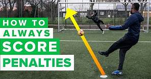 HOW TO ALWAYS SCORE PENALTIES | Penalty kick tutorial