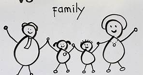 15: Kids' Tutorial - How to Draw a Family in 3 Minutes | Simple, Easy & Fun | Vivi Santoso